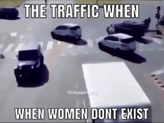 Traffic when women don't exist