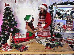 Christmas special for these fine lesbos in their first cam duo