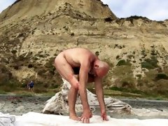 NAKED YOGA for BETTER SEX at the BEACH! #3