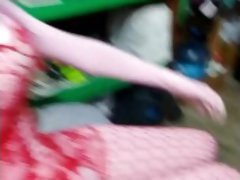 Kigurumi wearig lingerie long video