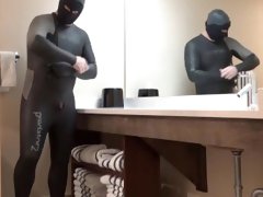 spiderman changes into orca wetsuit