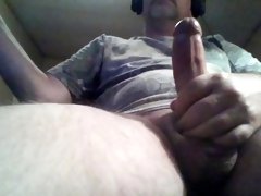 Hubby Stroking His Cock